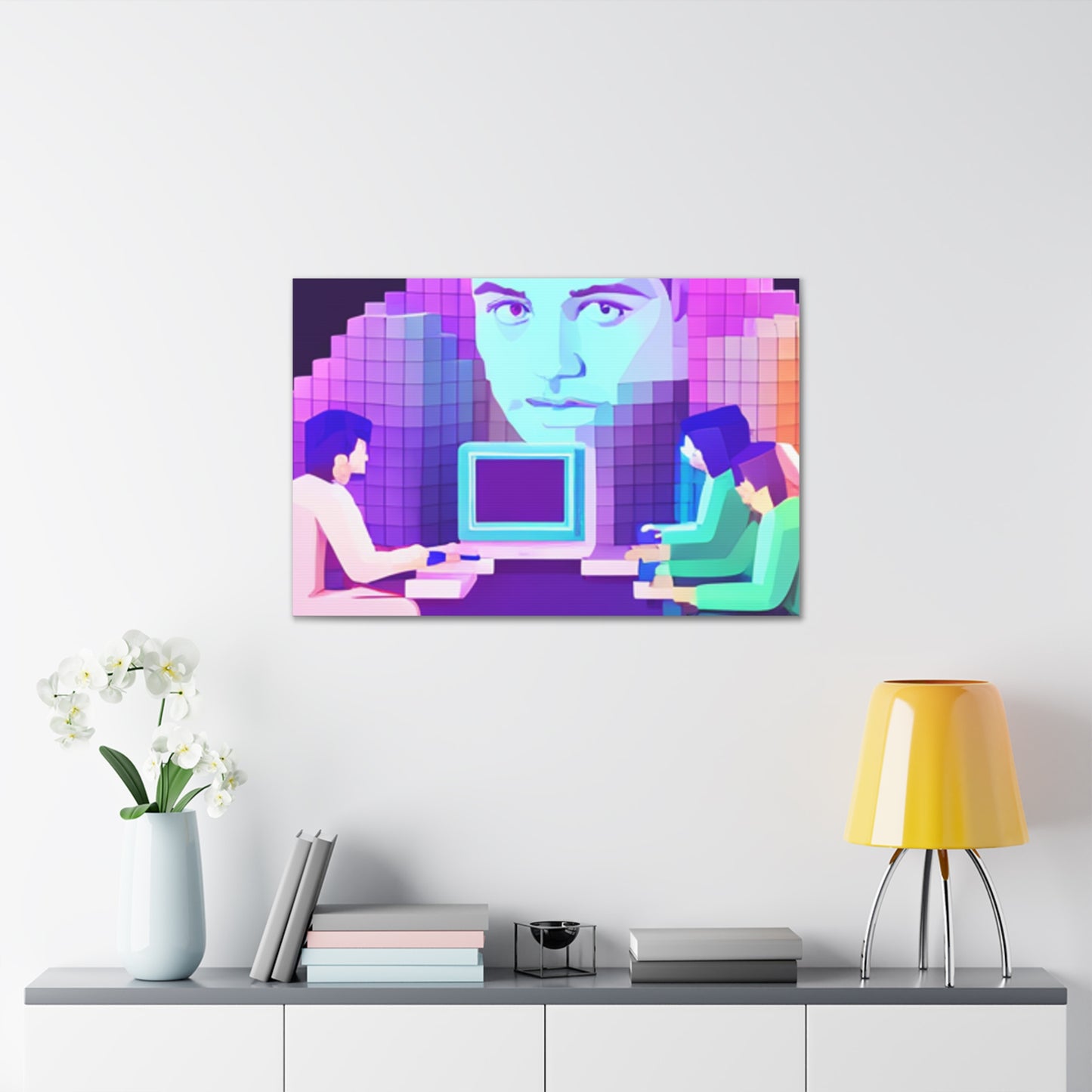 Transform Your Space with 'Hi-Fi AI' Canvas Art: Where Technology its