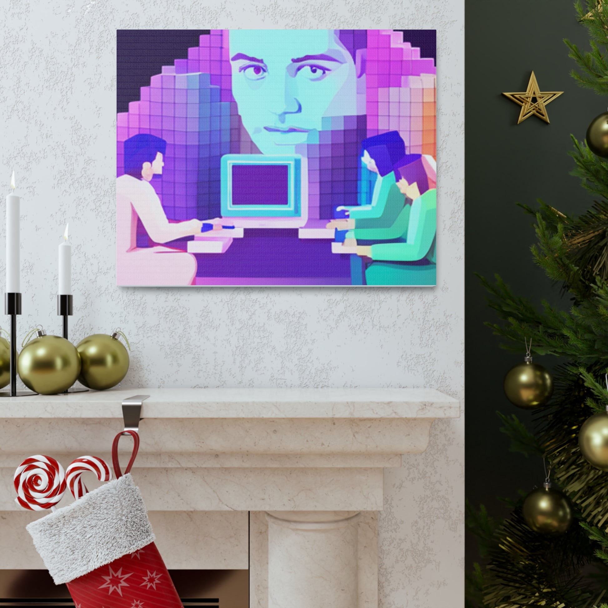 Transform Your Space with 'Hi-Fi AI' Canvas Art: Where Technology its