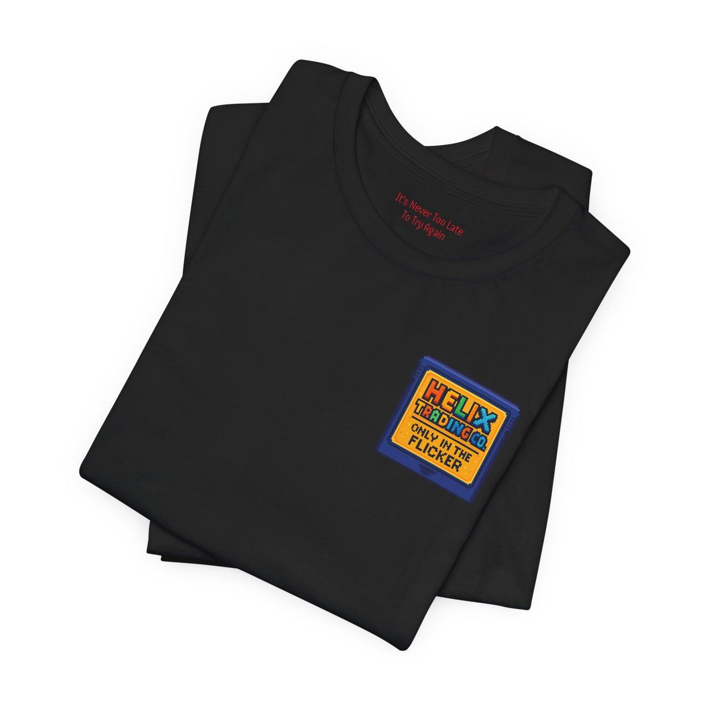 Restart – Side-Scroller Pixel Art Tee | Helix Trading Co.