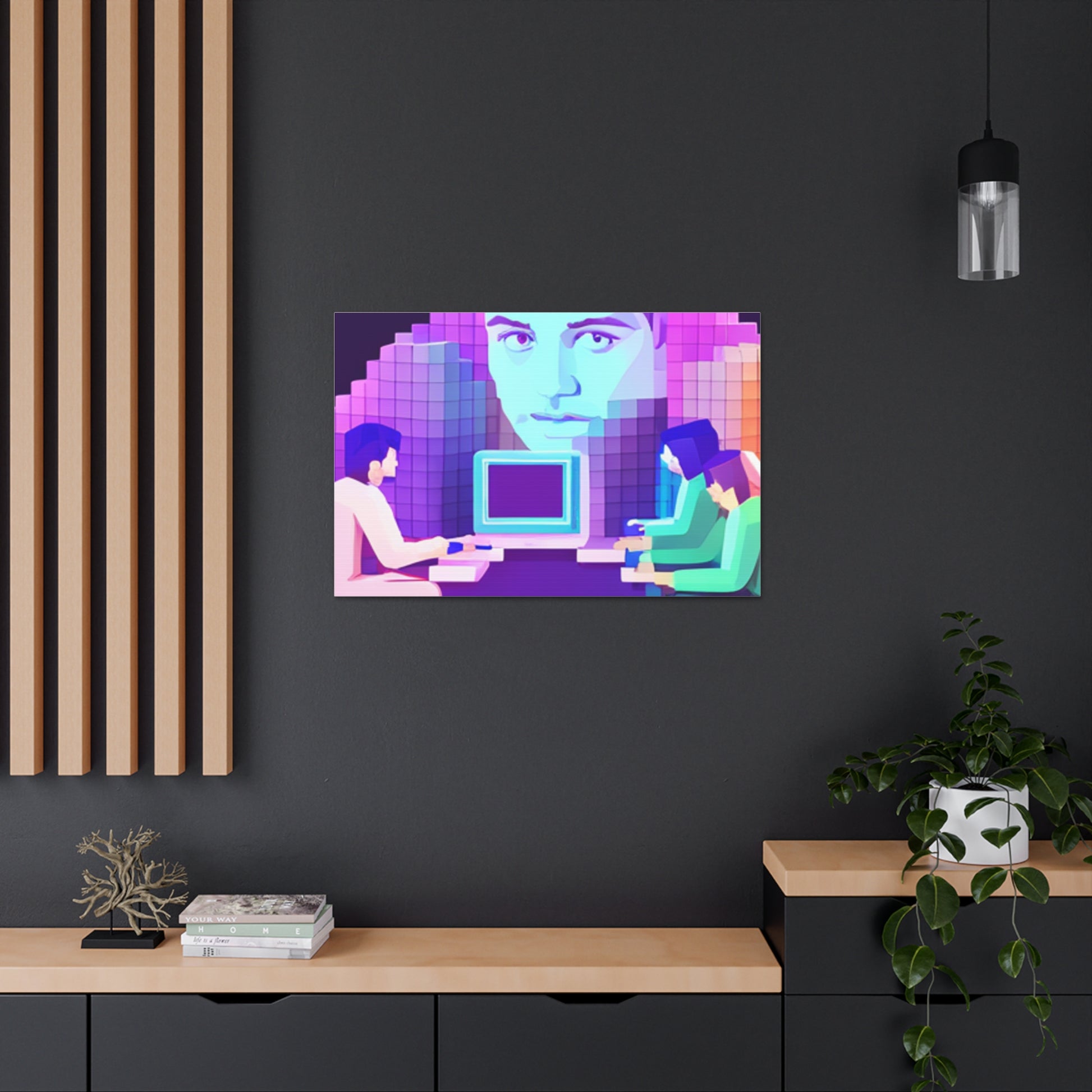 Transform Your Space with 'Hi-Fi AI' Canvas Art: Where Technology its