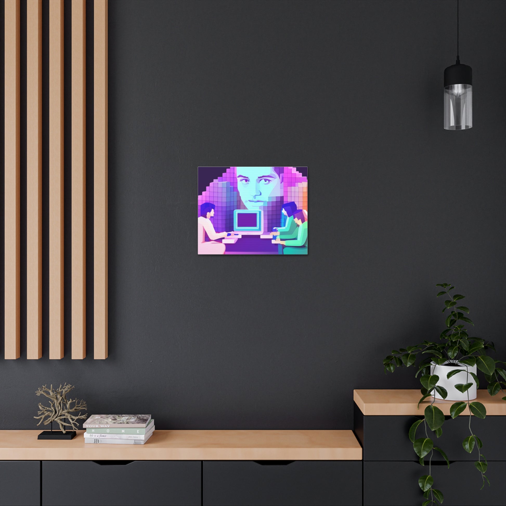 Transform Your Space with 'Hi-Fi AI' Canvas Art: Where Technology its