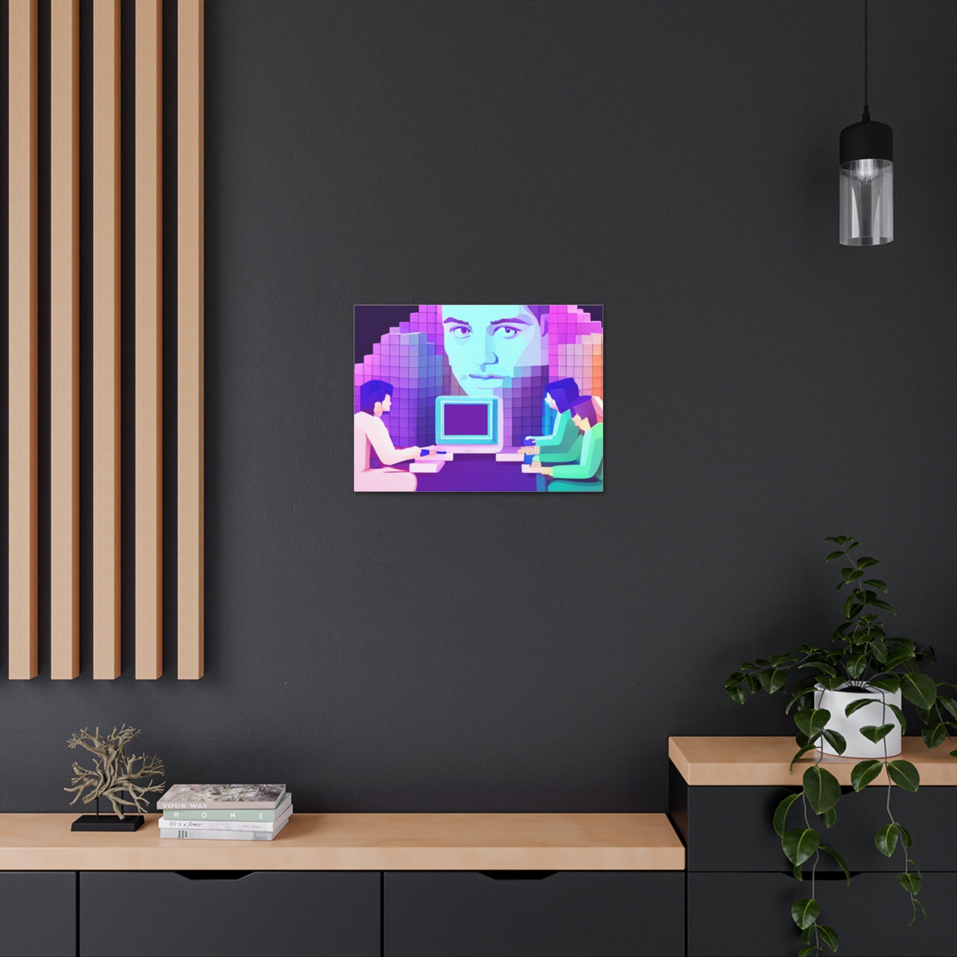 Transform Your Space with 'Hi-Fi AI' Canvas Art: Where Technology its