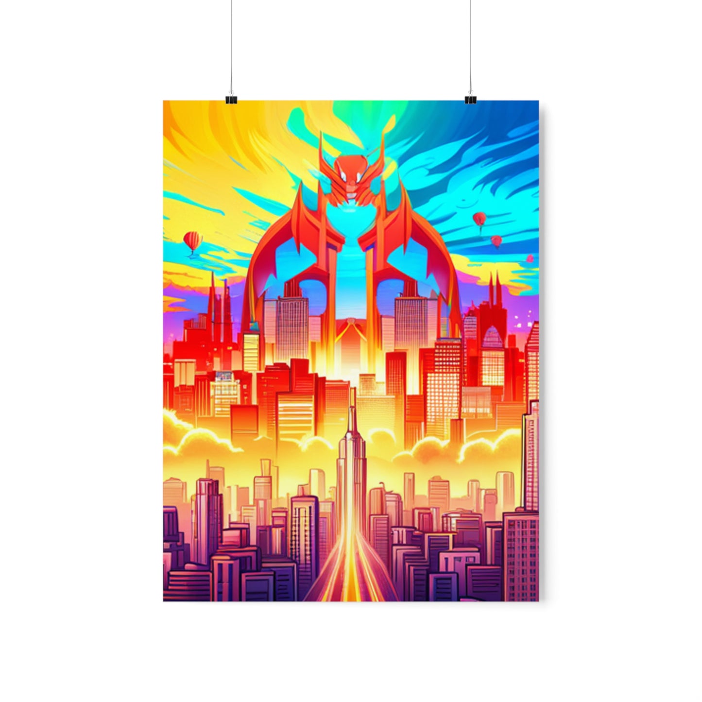 Overlord Skyline Poster