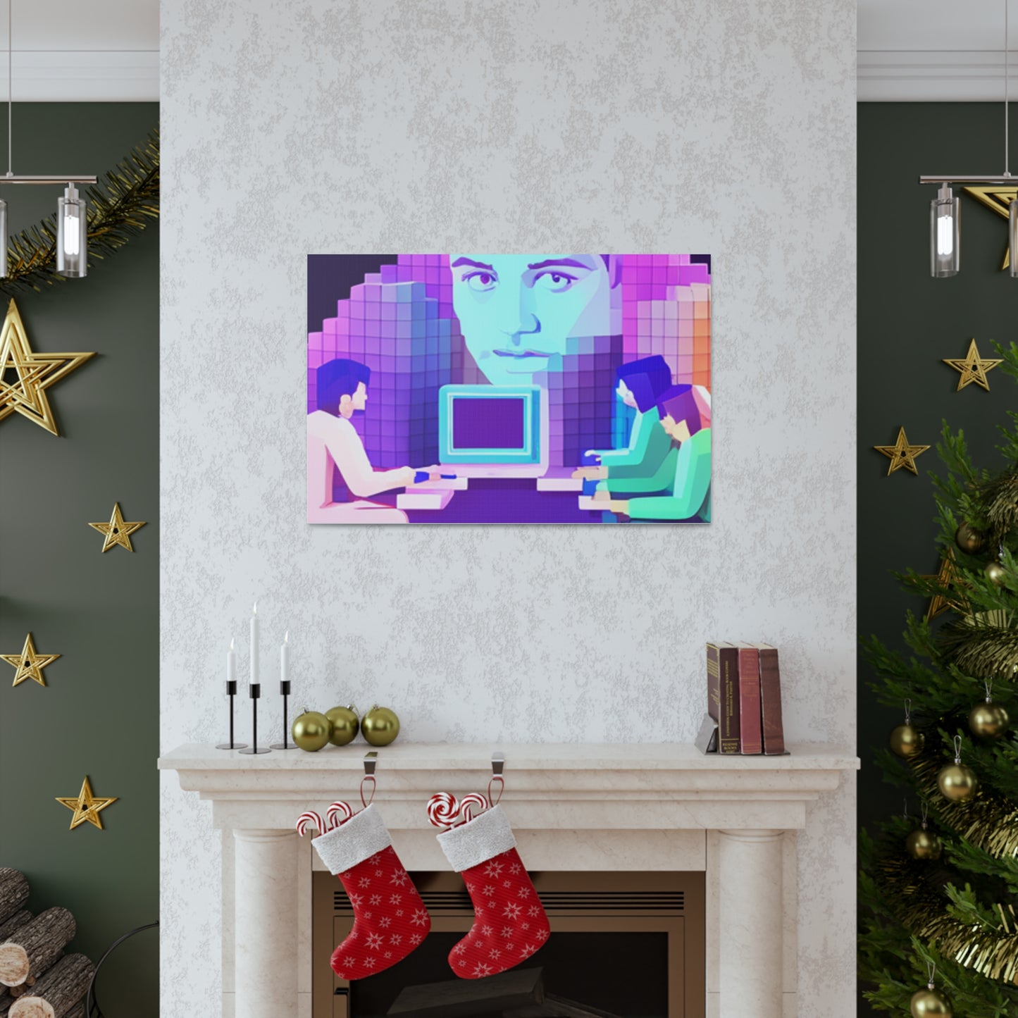 Transform Your Space with 'Hi-Fi AI' Canvas Art: Where Technology its