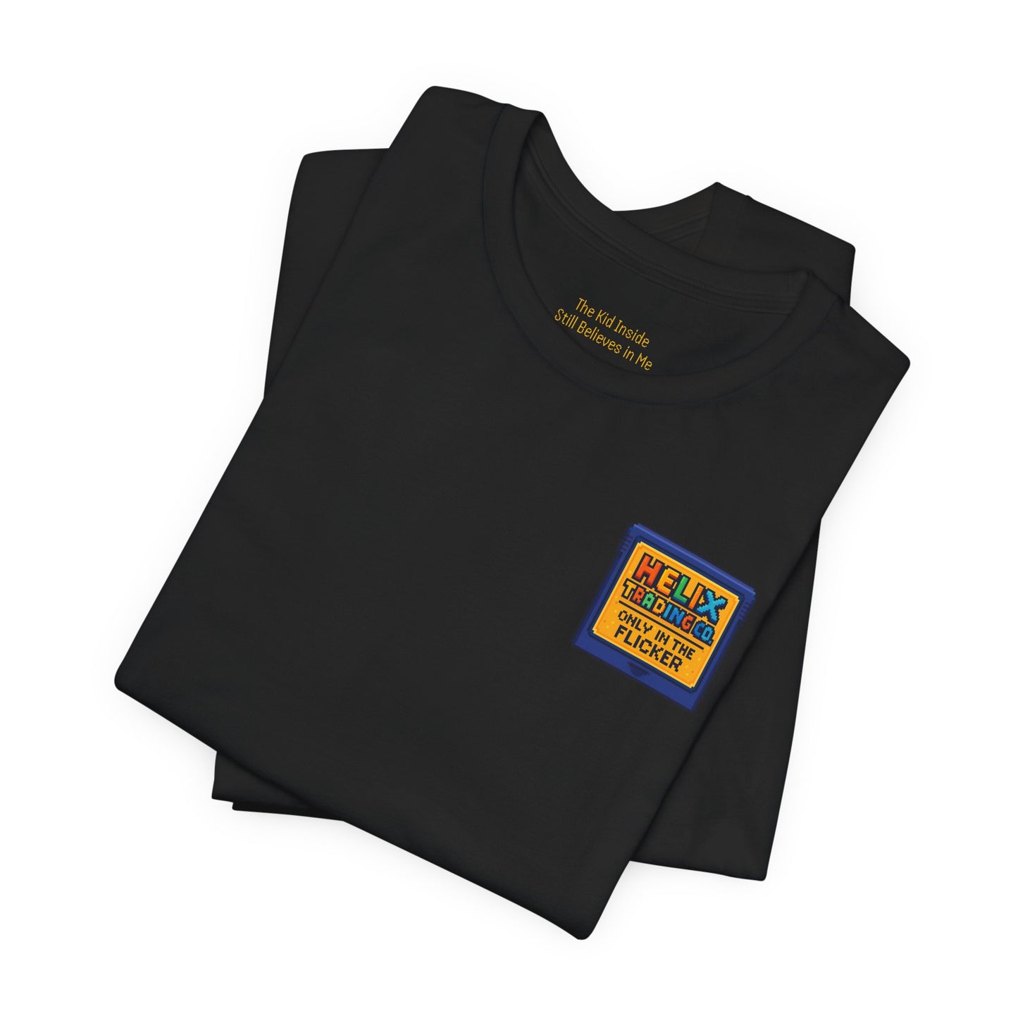 He Never Left – Inner Child Pixel Tee | Helix Trading Co.